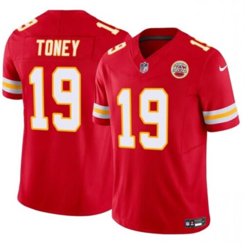 6862059045b05_1 Men's Kansas City Chiefs #19 Kadarius Toney Red 2023 F.U.S.E. Vapor Untouchable Limited Stitched Jersey