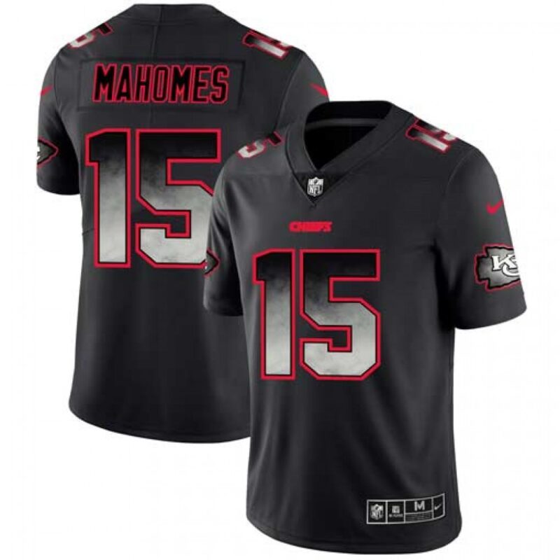686205a36b0ce_1 Men's Kansas City Chiefs #15 Patrick Mahomes Black 2019 Smoke Fashion Limited Stitched NFL Jersey
