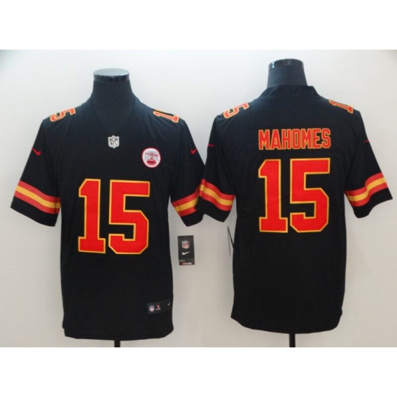 686205ab21090_1 Men's Kansas City Chiefs #15 Patrick Mahomes Black Vapor Untouchable Limited Stitched NFL Jersey