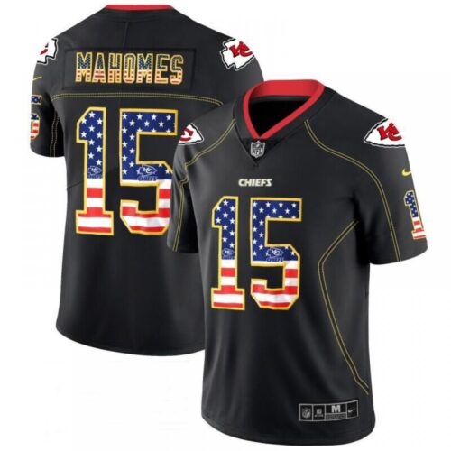 686205aec568f_1 Men's Kansas City Chiefs #15 Patrick Mahomes Black 2018 USA Flag Fashion Limited NFL Stitched Jersey