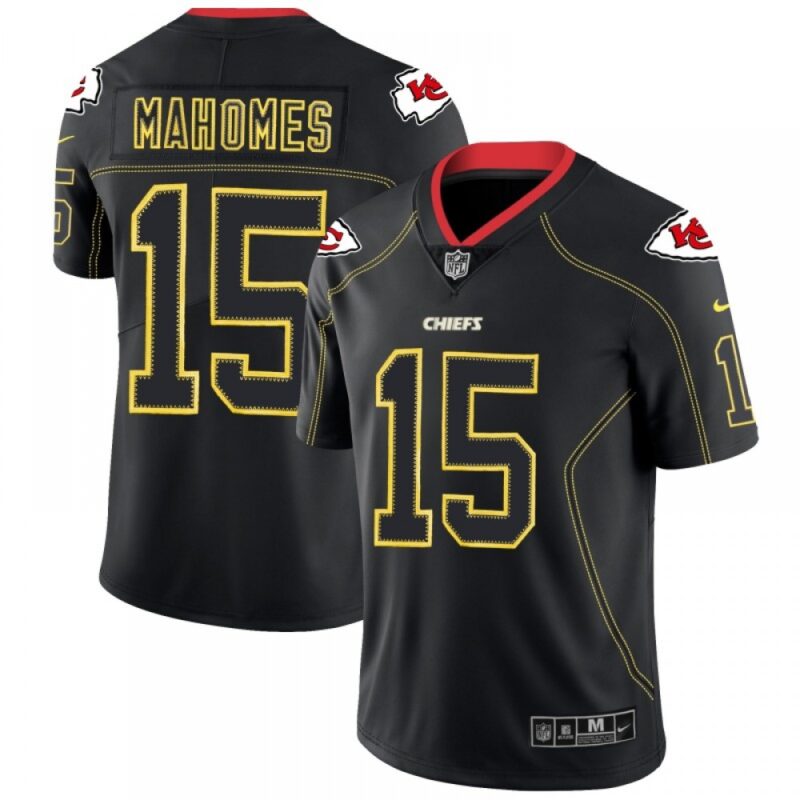 686205b8828db_1 Men's Kansas City Chiefs #15 Patrick Mahomes Black 2018 Lights Out Color Rush Limited Stitched NFL Jersey
