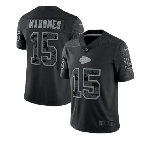 686205d11a4f6_1 Men's Kansas City Chiefs #15 Patrick Mahomes Black Reflective Limited Stitched Football Jersey