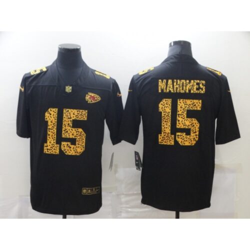 686205d8a5b41_1 Men's Kansas City Chiefs #15 Patrick Mahomes 2020 Black Leopard Print Fashion Limited Stitched Jersey