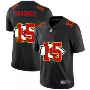 686205e3c533b_1 Men's Kansas City Chiefs #15 Patrick Mahomes Black Shadow Logo Limited Stitched Jersey