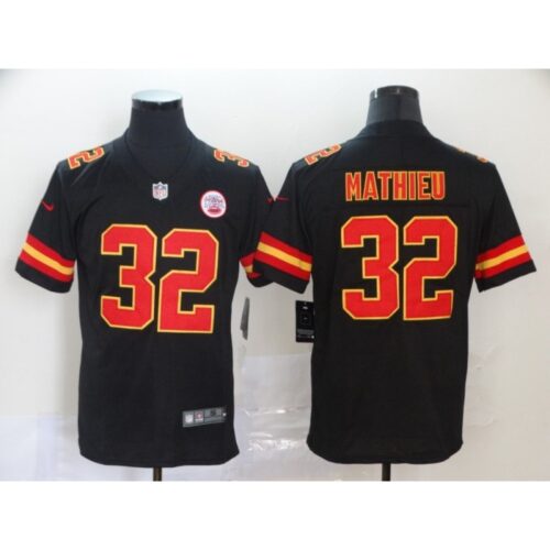 68620614330aa_1 Men's Kansas City Chiefs #32 Tyrann Mathieu Black Vapor Untouchable Limited Stitched NFL Jersey
