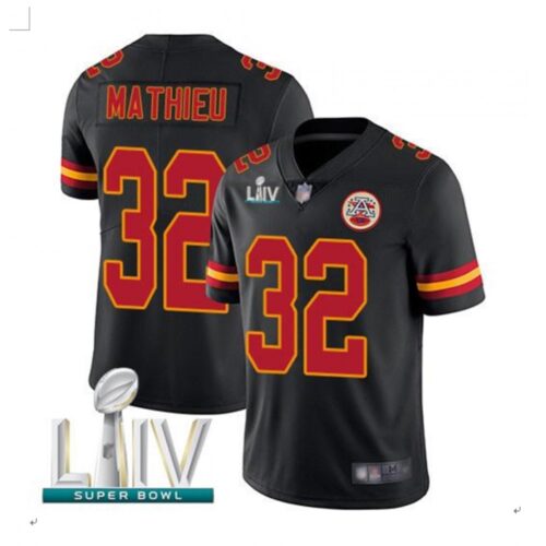 68620617b0d3a_1 Men's Kansas City Chiefs #32 Tyrann Mathieu Black Super Bowl LIV Vapor Untouchable Limited Stitched NFL Jersey