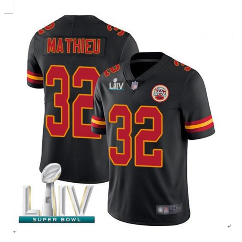 68620617b0d3a_1 Men's Kansas City Chiefs #32 Tyrann Mathieu Black Super Bowl LIV Vapor Untouchable Limited Stitched NFL Jersey