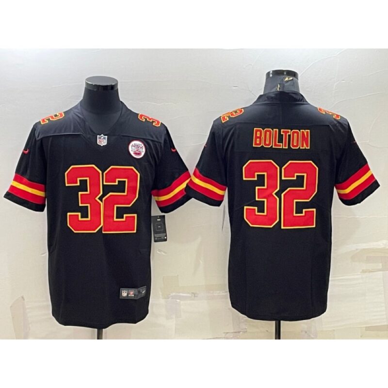 6862062a3a5ac_1 Men's Kansas City Chiefs #32 Nick Bolton Black Vapor Untouchable Limited Stitched Football Jersey
