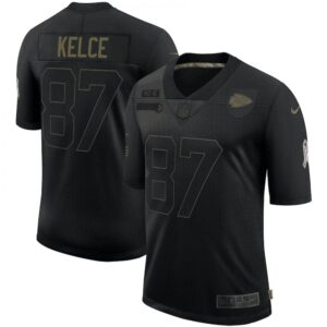 686206a90ea48_1 Men's Kansas City Chiefs #87 Travis Kelce Black 2020 Salute To Service Limited Stitched Jersey