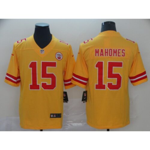 686206e81b55c_1 Men's Kansas City Chiefs #15 Patrick Mahomes Gold Inverted Legend Stitched NFL Jersey
