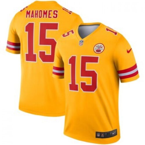 686206ebd5b41_1 Men's Kansas City Chiefs #15 Patrick Mahomes Gold Inverted Legend Jersey