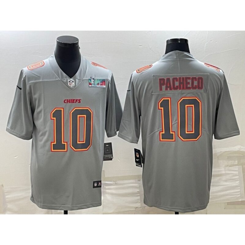 686206f64b556_1 Men's Kansas City Chiefs #10 Isiah Pacheco Gray Super Bowl LVII Patch Atmosphere Fashion Stitched Jersey