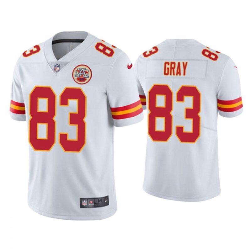 6862071d7dca4_1 Men's Kansas City Chiefs #83 Noah Gray White Limited Stitched NFL Jersey