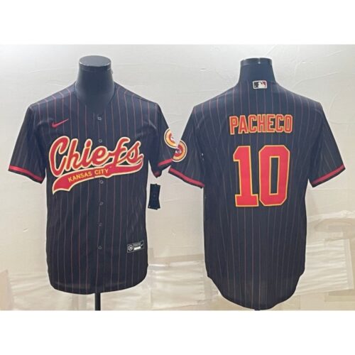 6862075c6e774_1 Men's Kansas City Chiefs #10 Isiah Pacheco Black With Patch Cool Base Stitched Baseball Jersey