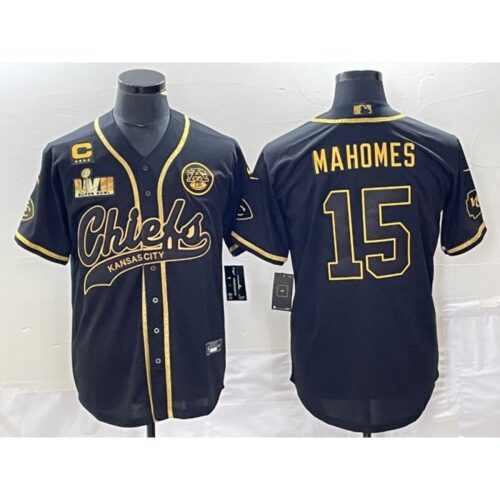 68620760e122f_1 Men's Kansas City Chiefs #15 Patrick Mahomes Black Gold With 4-star C Patch And Super Bowl LVII Patch Cool Bae Stitched Baseball Jersey