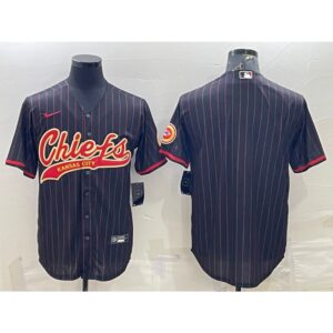 686207eda6b03_1 Men's Kansas City Chiefs Blank Black With Patch Cool Base Stitched Baseball Jersey