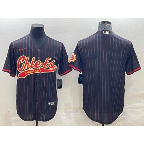 686207eda6b03_1 Men's Kansas City Chiefs Blank Black With Patch Cool Base Stitched Baseball Jersey
