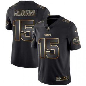686207fb3ed23_1 Men's Kansas City Chiefs #15 Patrick Mahomes 2019 Black Gold Edition Stitched NFL Jersey