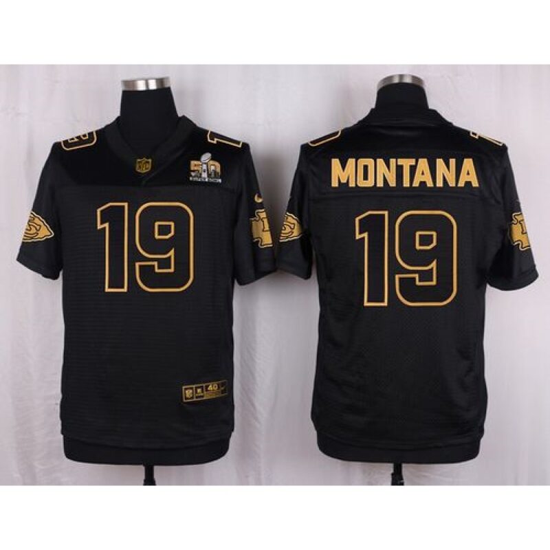 6862081f27093_1 Chiefs #19 Joe Montana Black Men's Stitched NFL Elite Pro Line Gold Collection Jersey