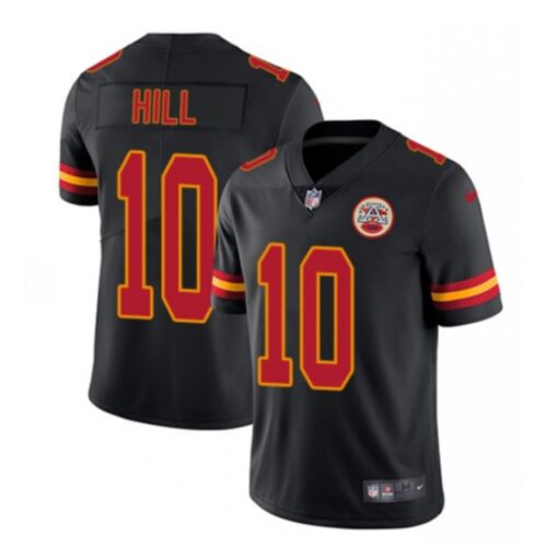 6862085371915_1 Men's Kansas City Chiefs #10 Tyreek Hill Black Limited Stitched NFL Jersey