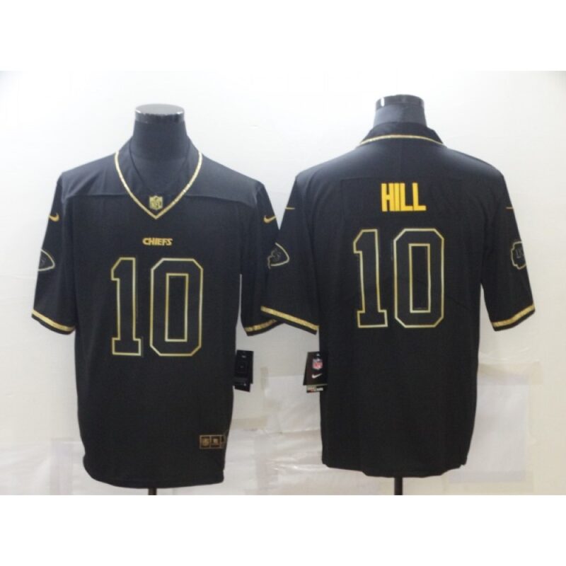 68620856b1988_1 Men's Kansas City Chiefs #10 Tyreek Hill Black/Gold Salute To service Limited Stitched Jersey
