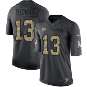 68620860e9a38_1 Chiefs #13 De'Anthony Thomas Black Men's Stitched NFL Limited 2016 Salute to Service Jersey