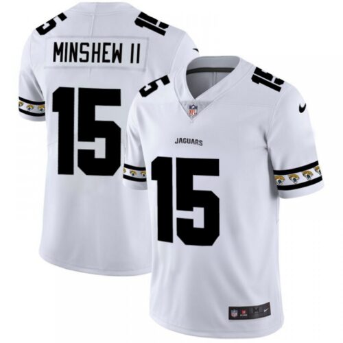 6862086e2992c_1 Men's Jacksonville Jaguars #15 Gardner Minshew II White 2019 Team Logo Cool Edition Stitched NFL Jersey