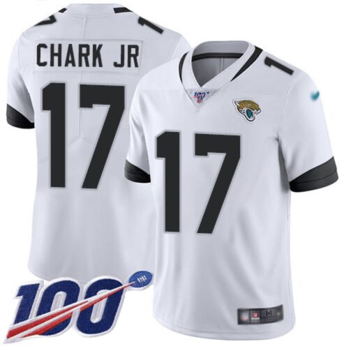 68620891229ba_1 Men's Jacksonville Jaguars #17 DJ Chark Jr. White 2019 100th Season Vapor Untouchable Limited Stitched NFL Jersey