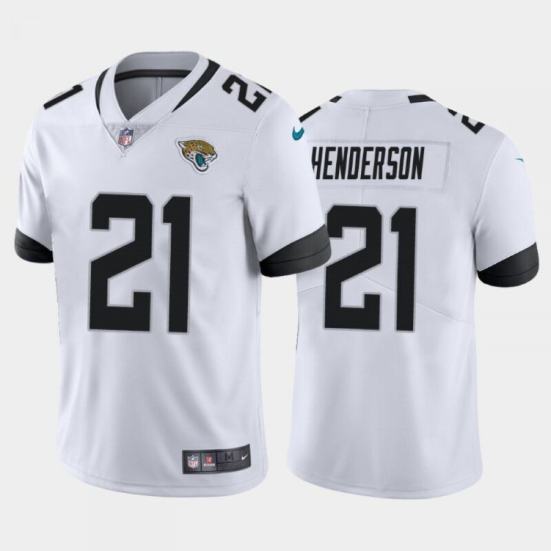 686208b394876_1 Men's Jacksonville Jaguars #21 CJ Henderson White Vapor Untouchable Limited Stitched Jersey