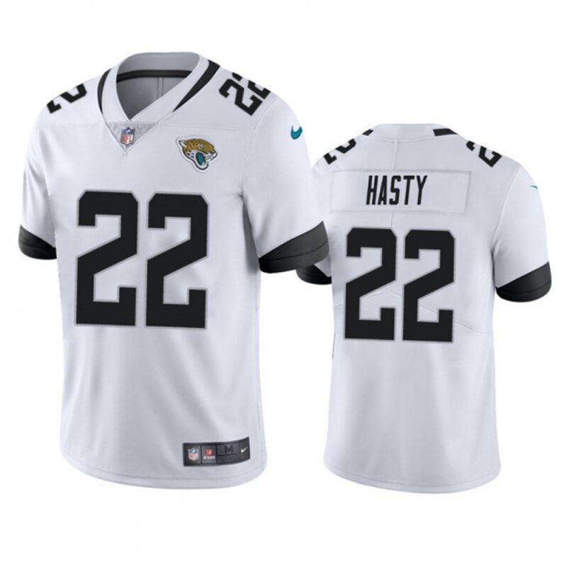 686208b6e4df0_1 Men's Jacksonville Jaguars #22 JaMycal Hasty White Vapor Untouchable Limited Stitched Jersey