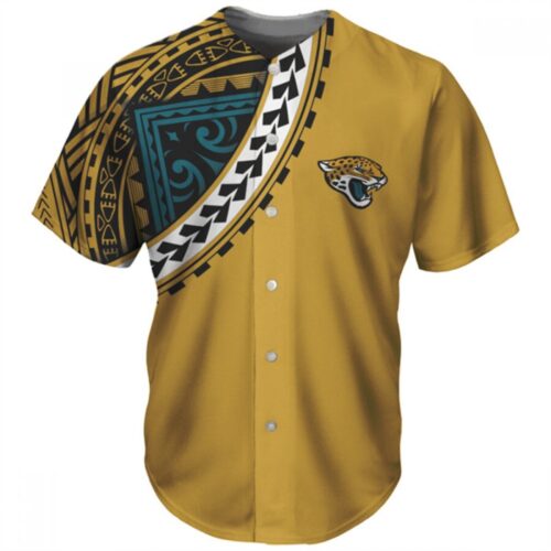 6862090fd1da0_1 Men's Jacksonville Jaguars Yellow Baseball Jersey