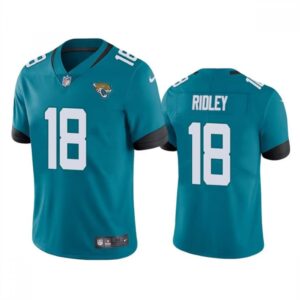 686209e824c8c_1 Men's Jacksonville Jaguars #18 Calvin Ridley Teal Vapor Untouchable Limited Stitched Jersey