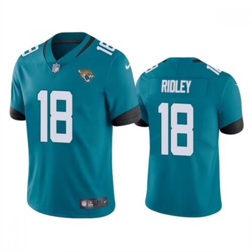 686209e824c8c_1 Men's Jacksonville Jaguars #18 Calvin Ridley Teal Vapor Untouchable Limited Stitched Jersey