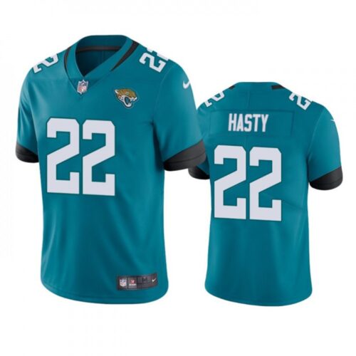 686209f645c0b_1 Men's Jacksonville Jaguars #22 JaMycal Hasty Teal Vapor Untouchable Limited Stitched Jersey