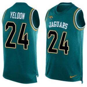 686209f9cbd46_1 Jaguars #24 T.J. Yeldon Teal Green Team Color Men's Stitched NFL Limited Tank Top Jersey