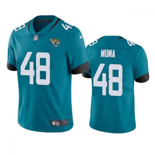 68620a1705205_1 Men's Jacksonville Jaguars #48 Chad Muma Teal Vapor Untouchable Limited Stitched Jersey