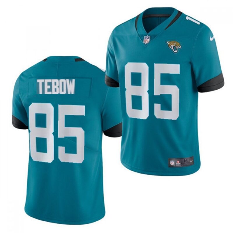 68620a4c44d19_1 Men's Jacksonville Jaguars #85 Tim Tebow 2021 Teal Vapor Untouchable Limited Stitched Jersey