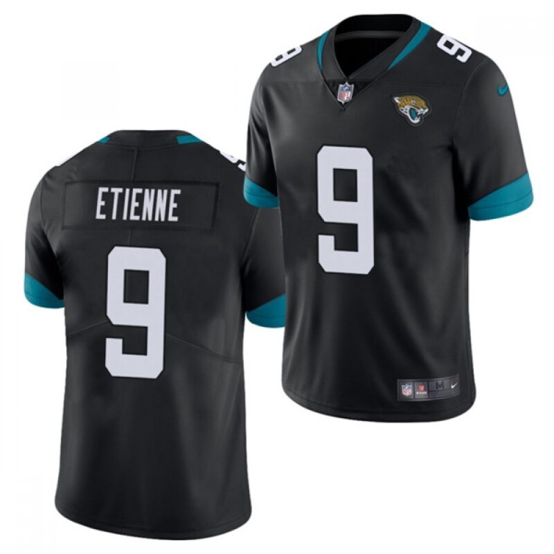 68620ac2f30ca_1 Men's Jacksonville Jaguars #9 Travis Etienne 2021 Black Vapor Untouchable Limited Stitched Jersey
