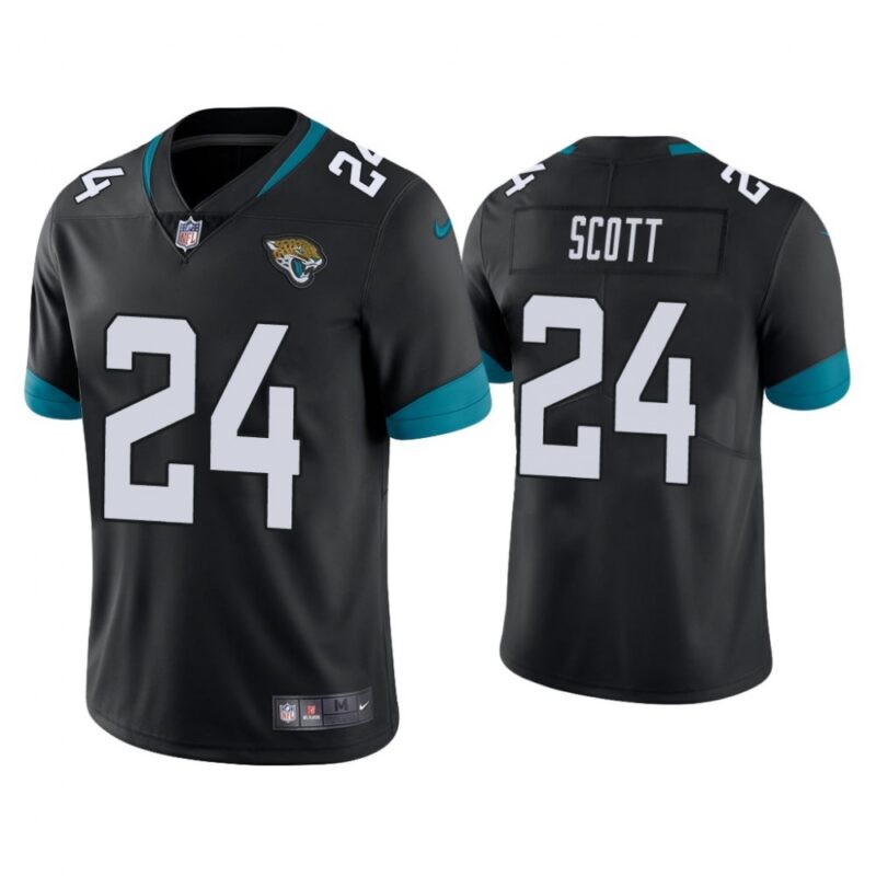 68620c548ace4_1 Men's Jacksonville Jaguars #24 Josiah Scott Black Vapor Untouchable Limited Stitched Jersey