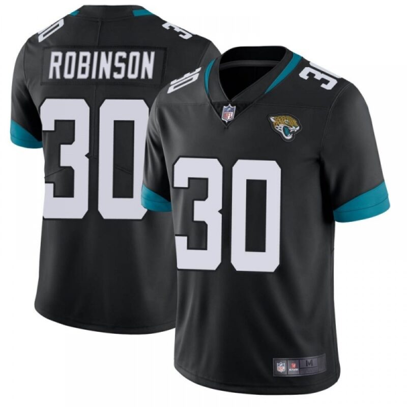 68620c5ee9317_1 Men's Jacksonville Jaguars #30 James Robinson Black Vapor Untouchable Limited Stitched Jersey