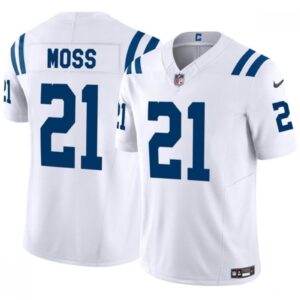 68620c9b63723_1 Men's Indianapolis Colts #21 Zack Moss White 2023 F.U.S.E. Vapor Untouchable Limited Stitched Football Jersey