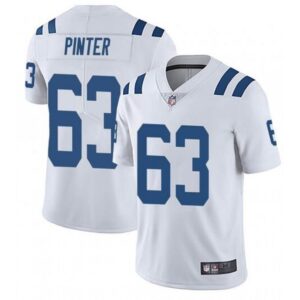 68620cb8b8c52_1 Men's Indianapolis Colts #63 Danny Pinter White Stitched Jersey