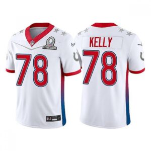 68620cbc1b7ce_1 Men's Indianapolis Colts #78 Ryan Kelly 2022 White AFC Pro Bowl Stitched Jersey