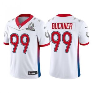 68620cc603bc9_1 Men's Indianapolis Colts #99 DeForest Buckner 2022 White AFC Pro Bowl Stitched Jersey