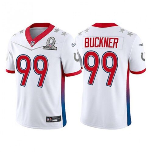 68620cc603bc9_1 Men's Indianapolis Colts #99 DeForest Buckner 2022 White AFC Pro Bowl Stitched Jersey