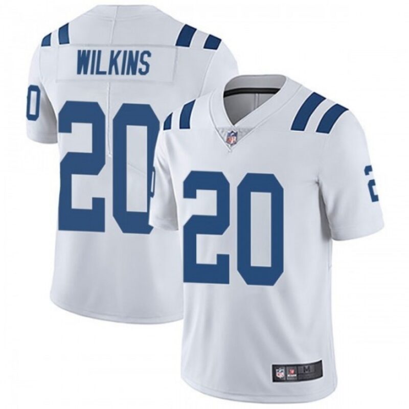68620d01c95b7_1 Men's Indianapolis Colts #20 Jordan Wilkins White Vapor Untouchable Limited Stitched Jersey