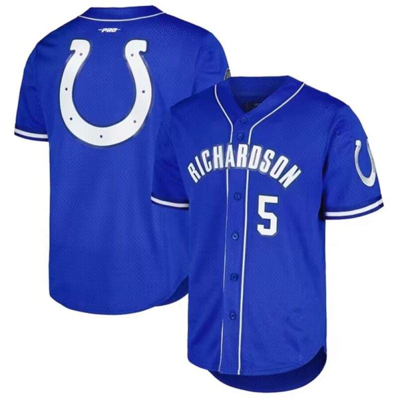 68620d2f17115_1 Men's Indianapolis Colts #5 Anthony Richardson Royal Stitched Baseball Jersey