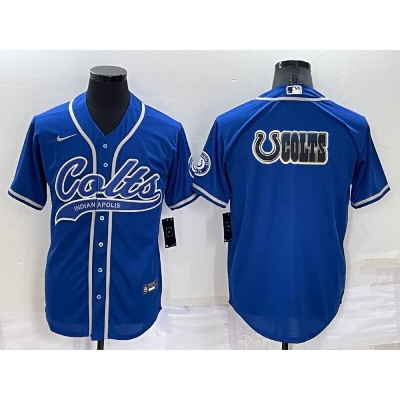 68620d35d45f1_1 Men's Indianapolis Colts Royal Team Big Logo With Patch Cool Base Stitched Baseball Jersey