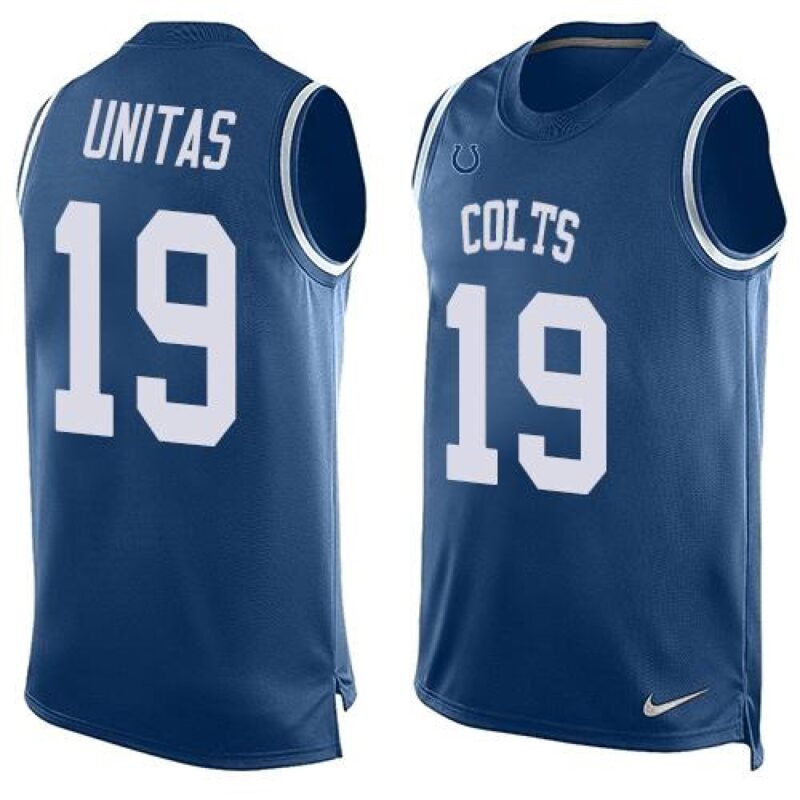 68620da50d699_1 Colts #19 Johnny Unitas Royal Blue Team Color Men's Stitched NFL Limited Tank Top Jersey