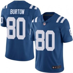 68620dee25c9c_1 Men's Indianapolis Colts #80 Trey Burton Blue Vapor Untouchable Limited Stitched Jersey